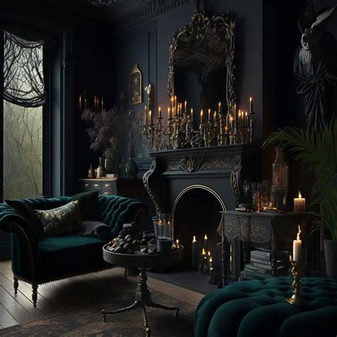 gothic decor warm tones
