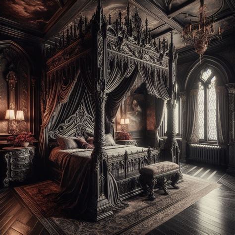 Pin by Ally on Bedroom ideas in 2020 Gothic bedroom