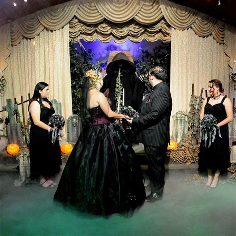 gothic themed wedding
