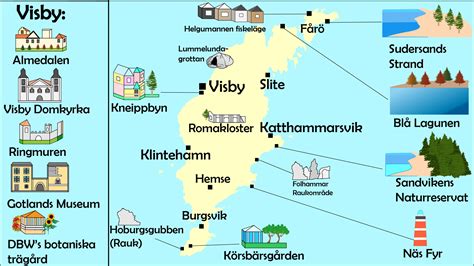 Sevärdheter Karta Gotland Teneriffa Karta