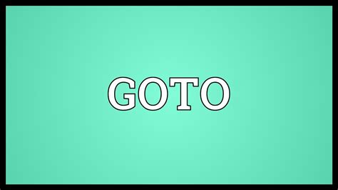 goto meaning in hindi