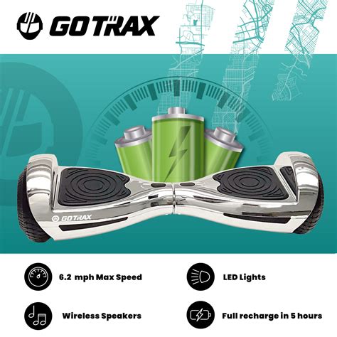 Buy Gotrax NOVA PRO Hoverboard with LED 6.5 Offroad Tires, Music