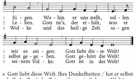 EG 409 - Gott liebt diese Welt (Orgelsätze mit Liedtext) - YouTube