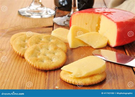 Gouda Cheese On Crackers