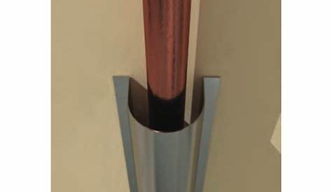 Goulotte produit de finition, gris acier galvanisé Leroy