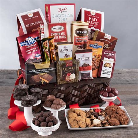 gourmet chocolate holiday gift baskets