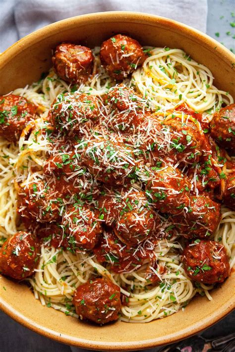 gourmet spaghetti and meatballs
