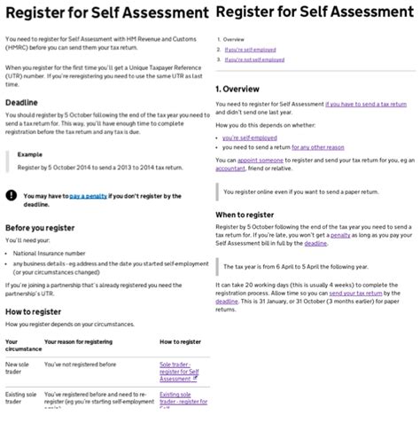 gov register self assessment