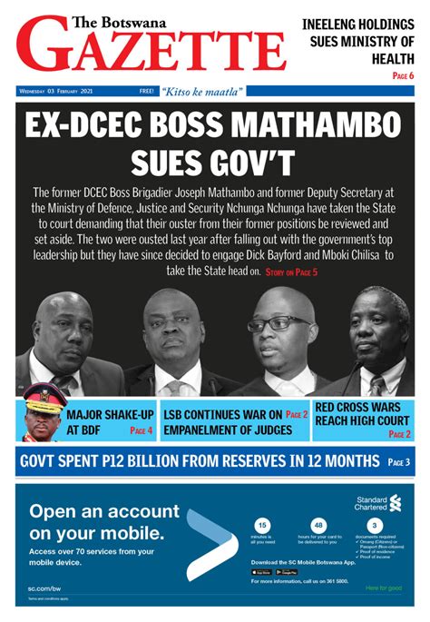 government gazette botswana online