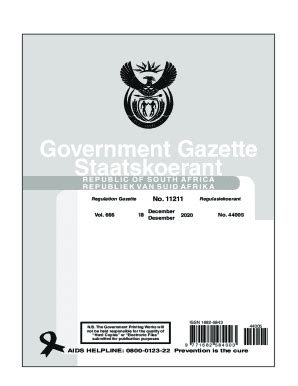 government gazette legal notices 2022