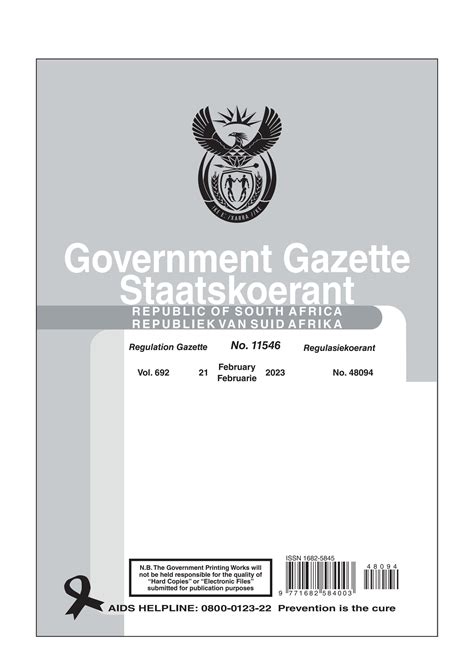 government gazette november 2023