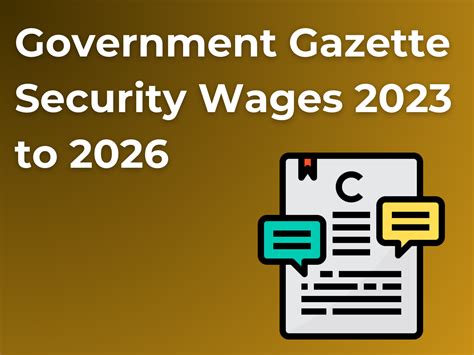 government gazette security wages 2023