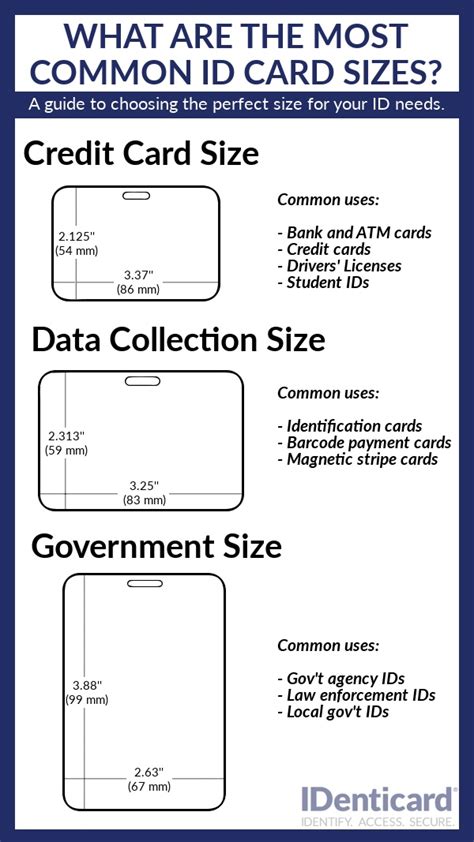 government id size in cm