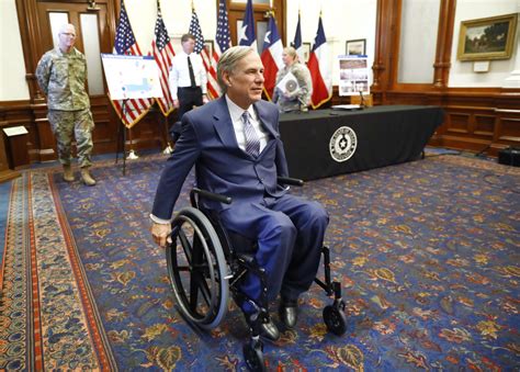 governor greg abbott in wheelchair