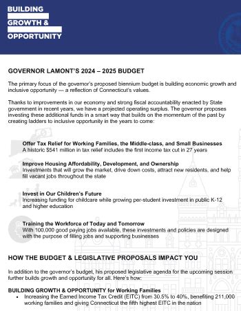 governor lamont budget proposal