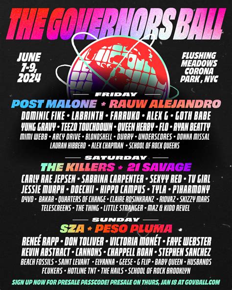 governors ball 2024 schedule