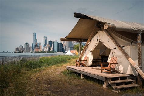 governors island glamping nyc
