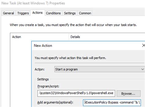 gpo create scheduled task powershell script
