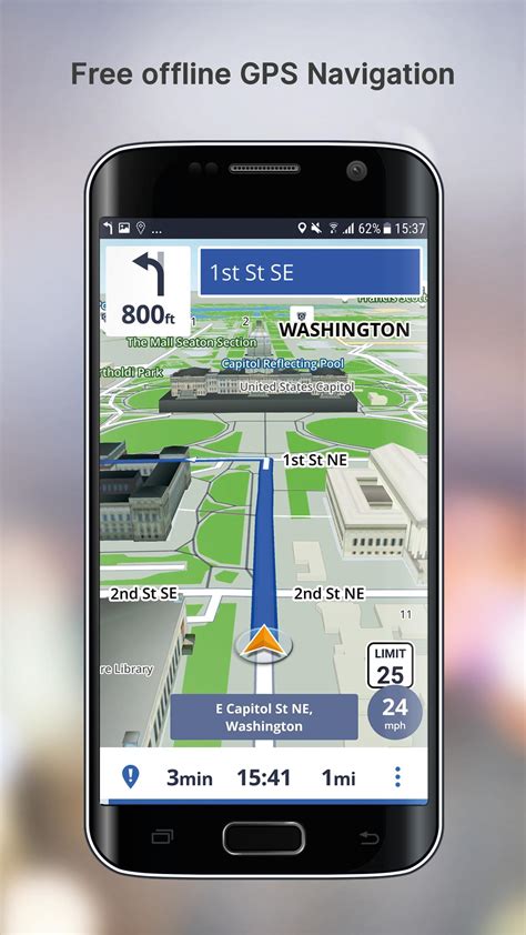 Junsun 7" HD Capacitive Car GPS Navigation Android navigator Rear view