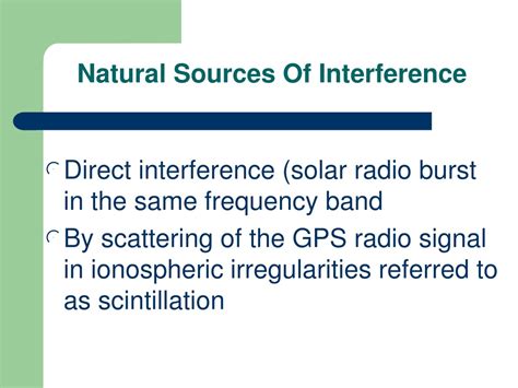 Gps Interference Sources