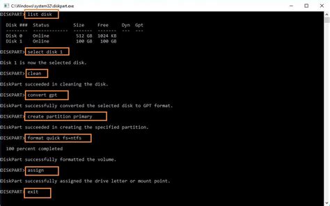 Gpt Partition Using Diskpart