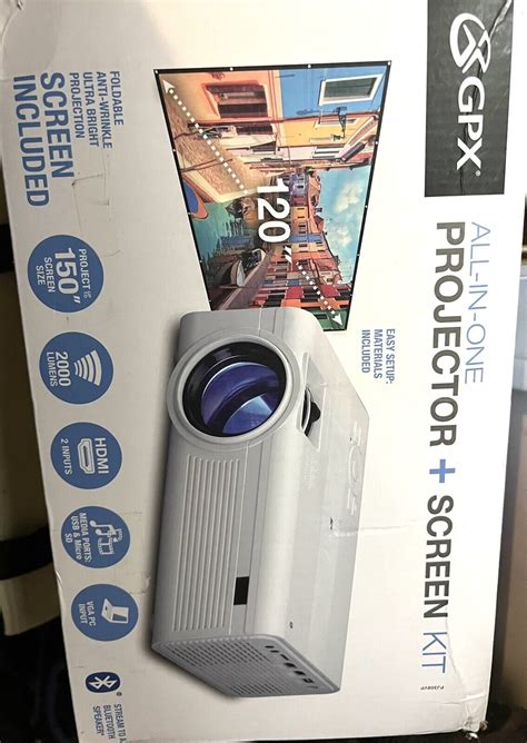 Gpx All In One Projector And Screen Kit