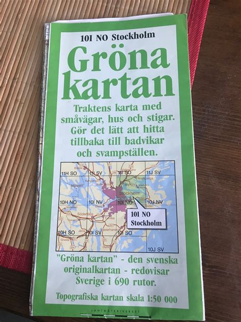kartor gröna kartan 2 st Lessebo Markaryd (416892370) ᐈ Köp på Tradera