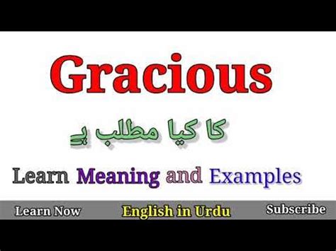 gracious meaning in punjabi with example