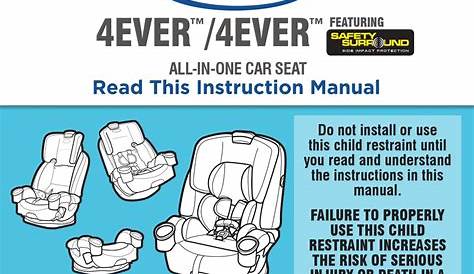 Graco 4ever Car Seat Manual 4Ever Dlx 4 In 1 Convertible / Pin