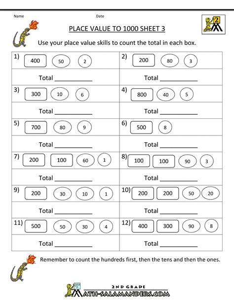 Grade 2 Math Place Value Worksheets Pdf