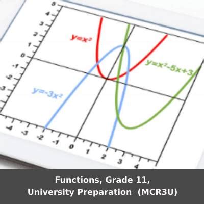 grade 11 functions course code