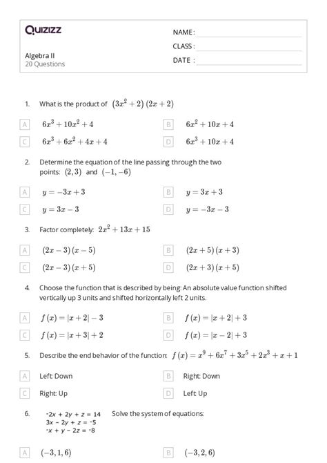 Grade 11 Workplace Math Worksheets