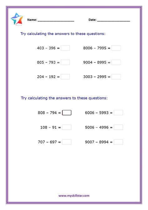 Grade 4 Math Skill Worksheet Pdf
