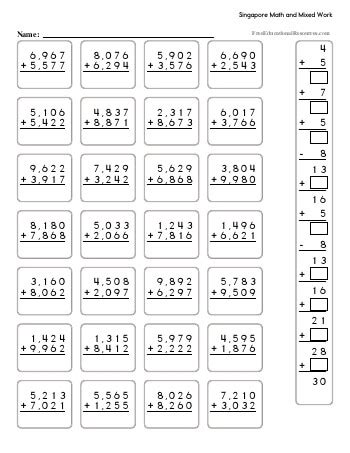 grade 5 singapore maths worksheets