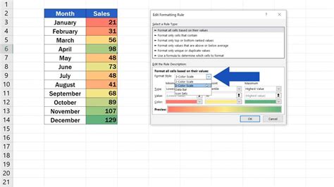 Gradient Color Excel Conditional Formatting