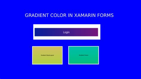 Gradient Color Xamarin Forms