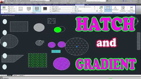 gradient command in autocad