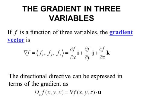 gradient formula vector