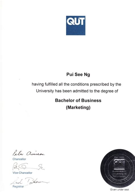 graduate diploma in business qut