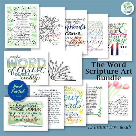 Graduate Scripture Hand Lettered Printable