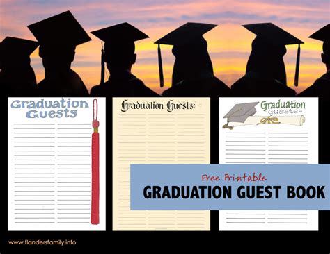 Graduation Guestbook Grad Guest Book Custom Guestbook Etsy