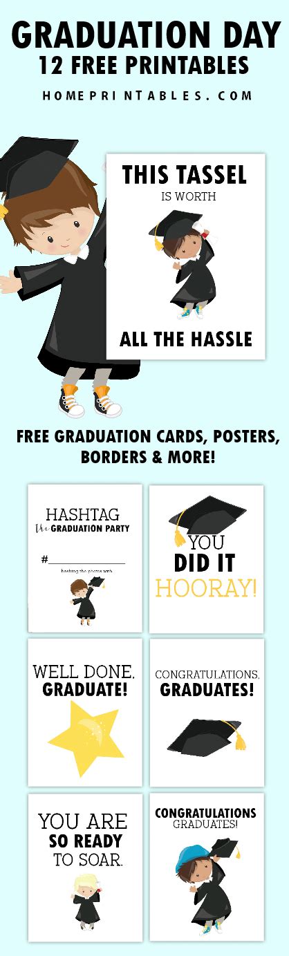 FREE Printable Graduation Card with Tassel For Any Level Graduation