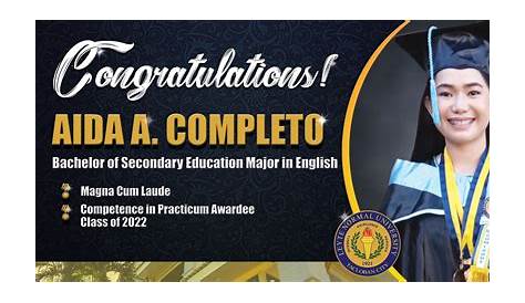 Congratulations Tarpaulin Sample Layout in 2023 | Education major