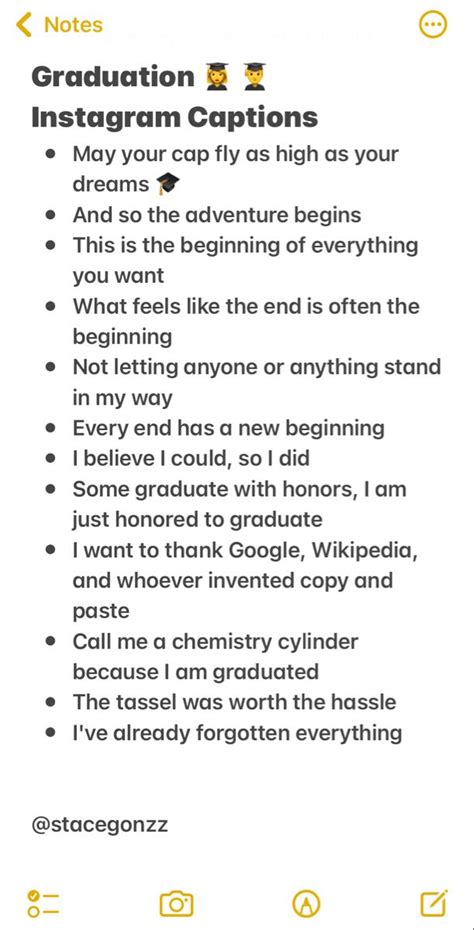 Graduation Captions