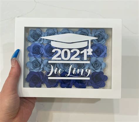 Graduation Flower Shadow Box