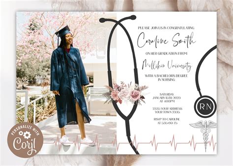 Graduation Invitations Nursing