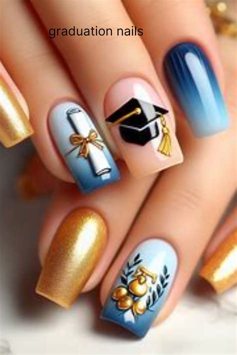 Graduation Nails Designs