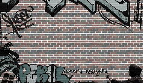 Street Graffiti Painting Art on Brick Wall Stock Image - Image of