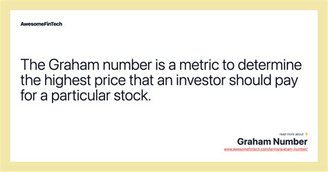 graham number stock