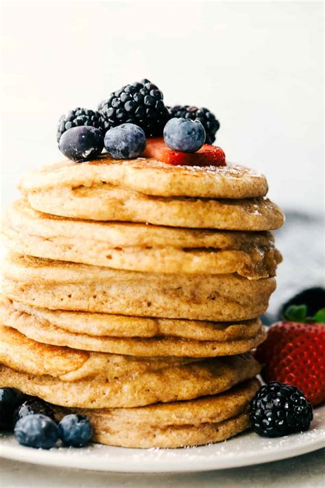 grain and whole wheat pancakes